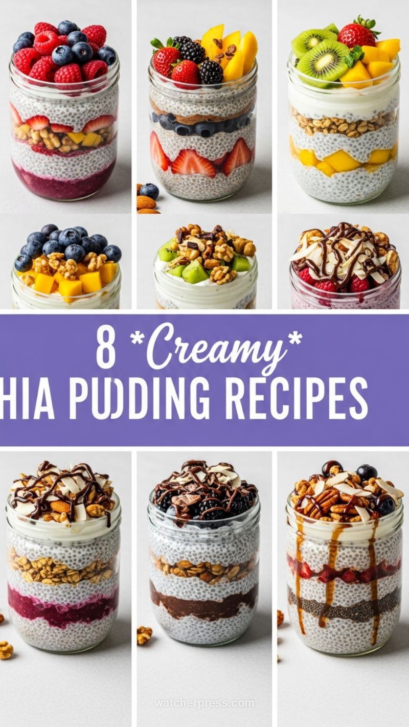 14. 8 Creamy Chia Pudding Recipes: Layered Superfoods