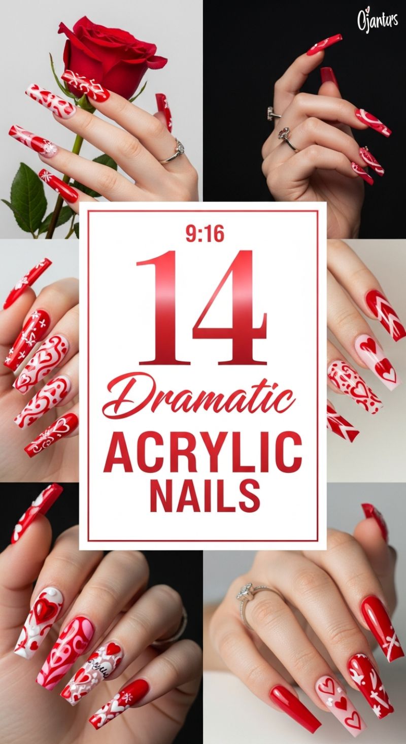 14 Dramatic Acrylic Nails