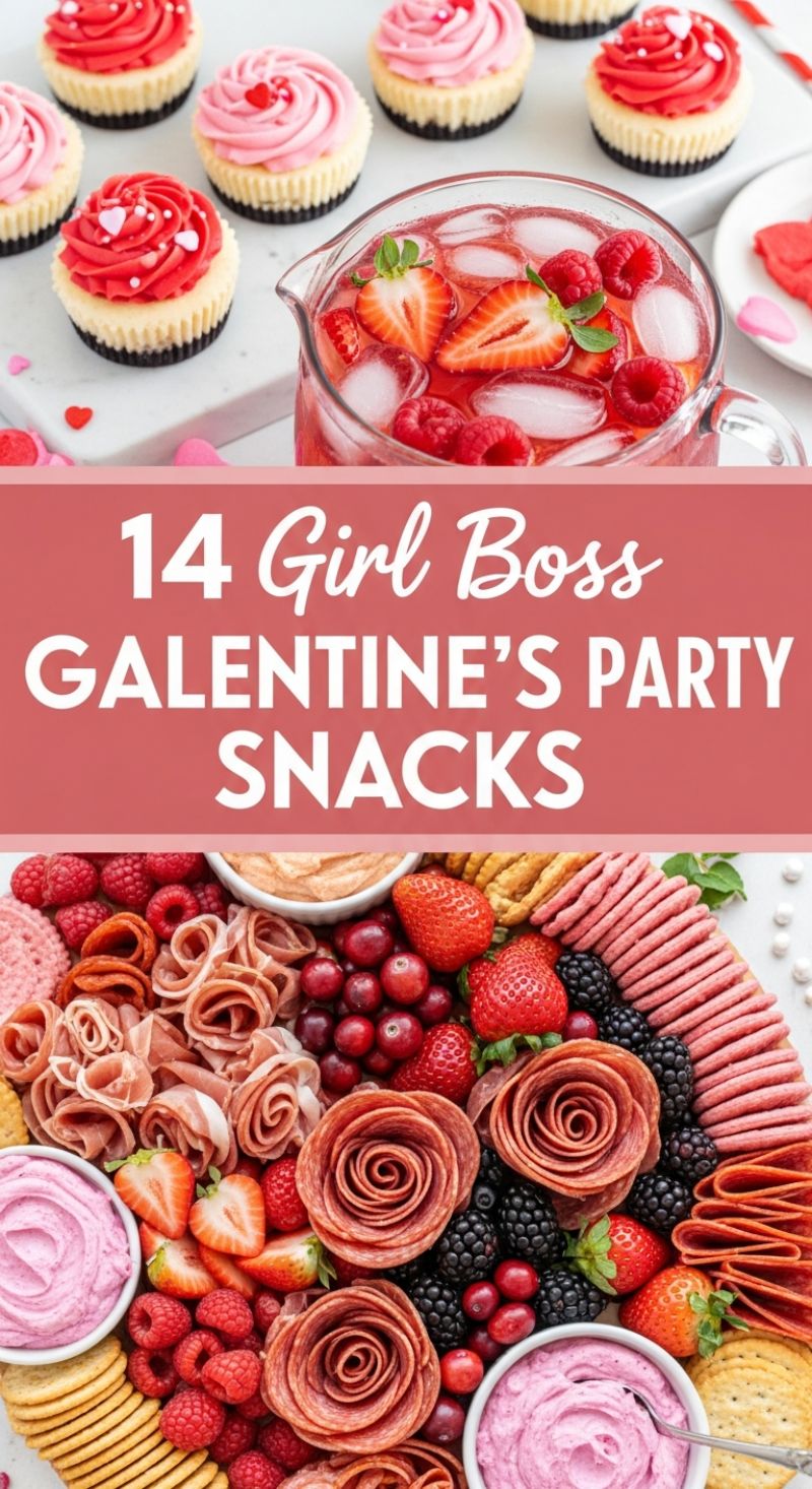 14 Girl Boss Galentine's Party Snacks
