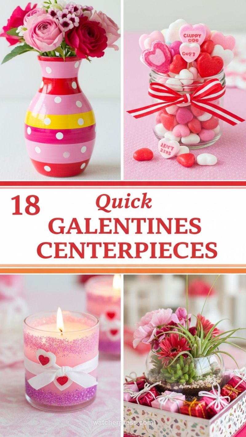 14. Miniatures & Display: 18 Quick Galentines Centerpieces