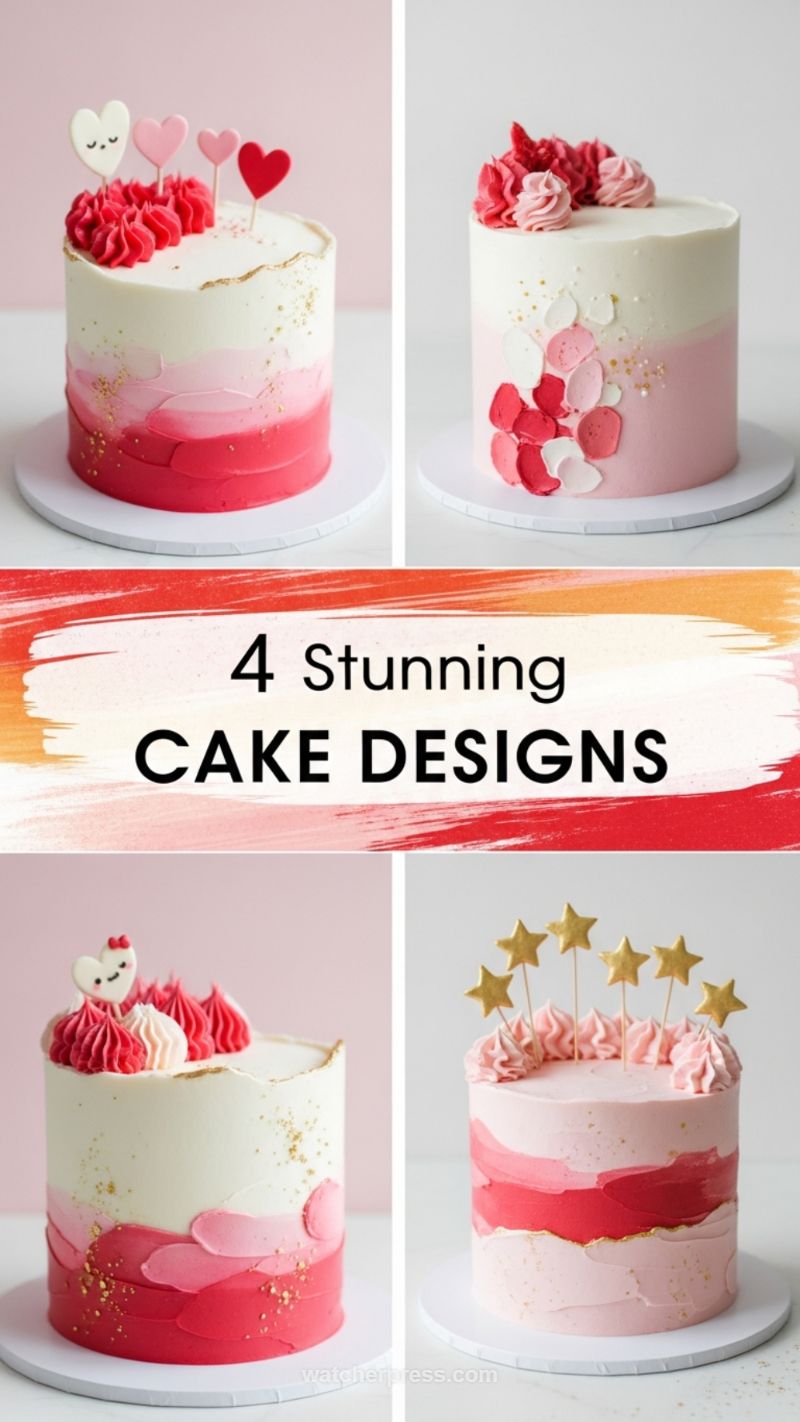 14. Stunning Cake Designs for Dessert Brunch (Brunch Recipe Idea 3)