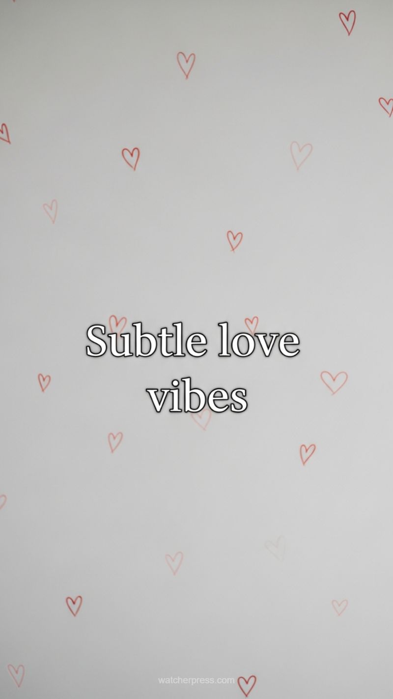 14. Subtle Love Vibes (Hand-Drawn Hearts)