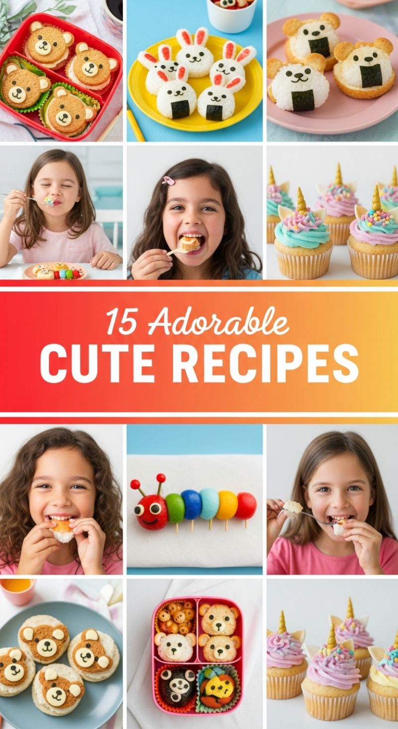 15 Adorable CUTE RECIPES