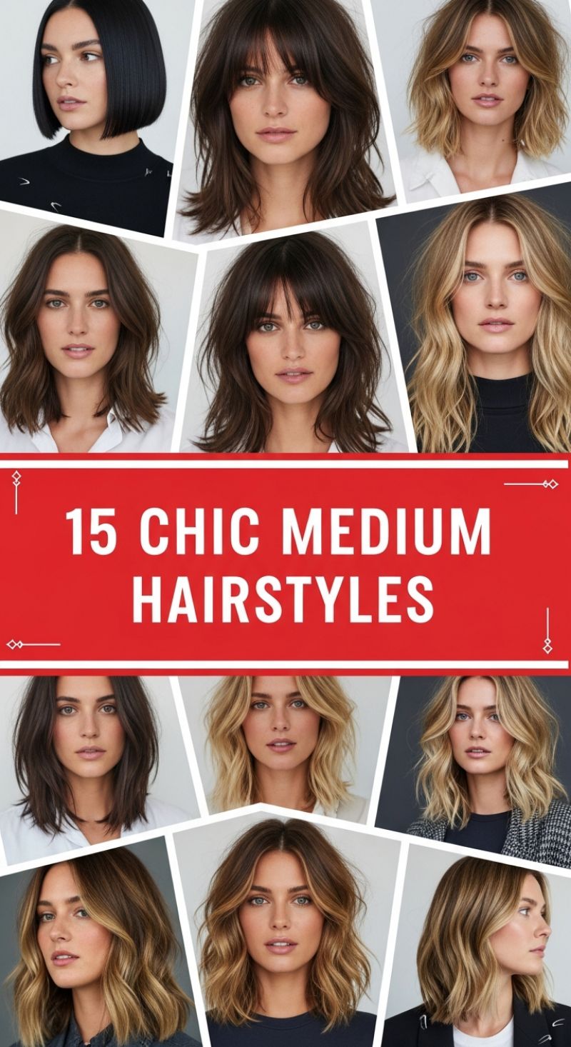 15 CHIC MEDIUM HAIRSTYLES