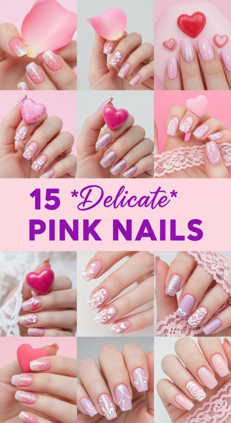 15 Delicate Pink Nails