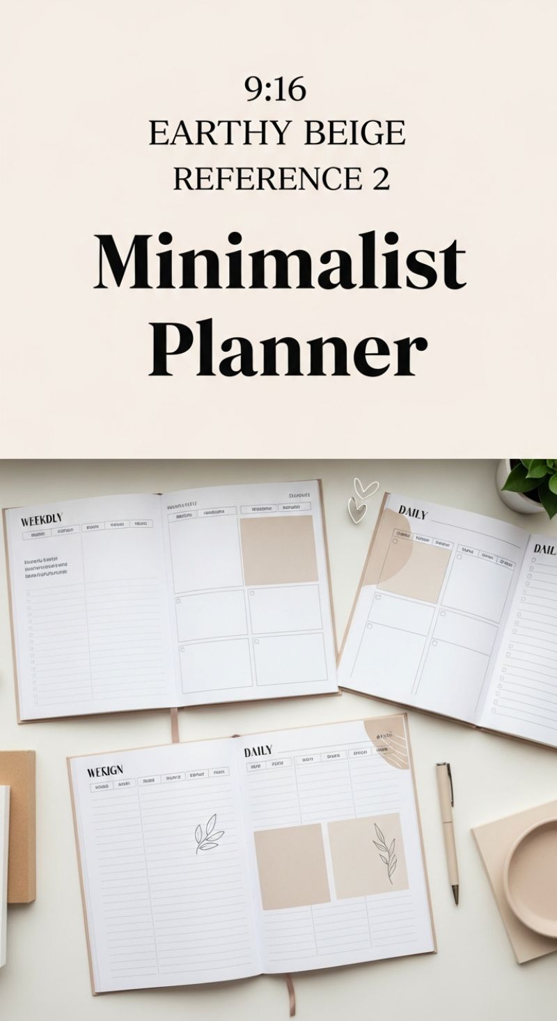 15. Embrace Simplicity with a Minimalist Planner