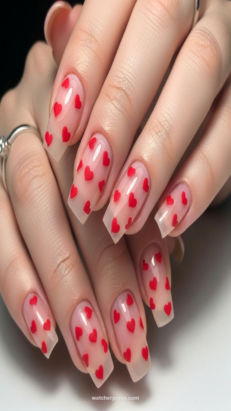 15. Encapsulated 3D Heart Confetti