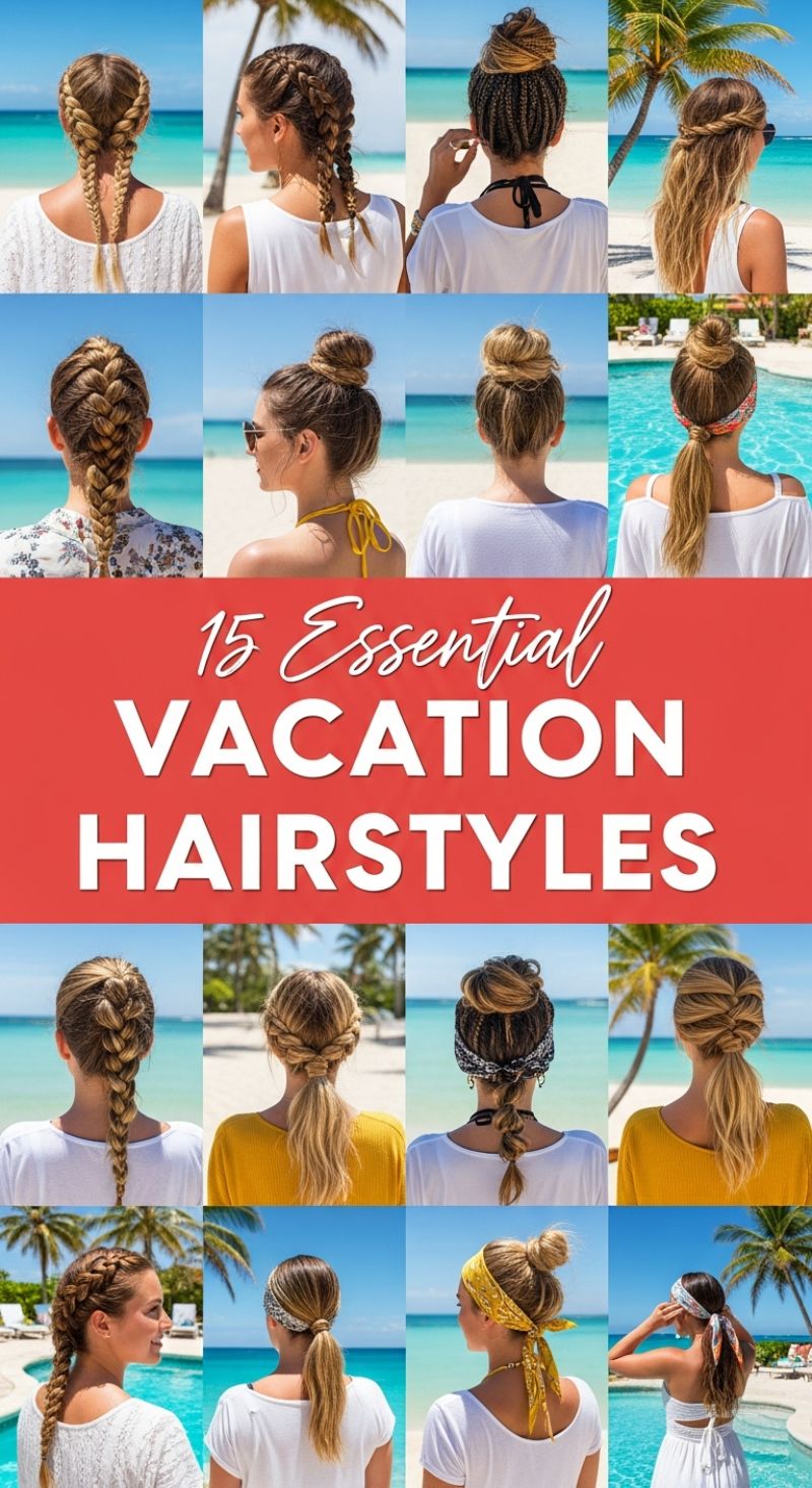15 Essential VACATION HAIRSTYLES