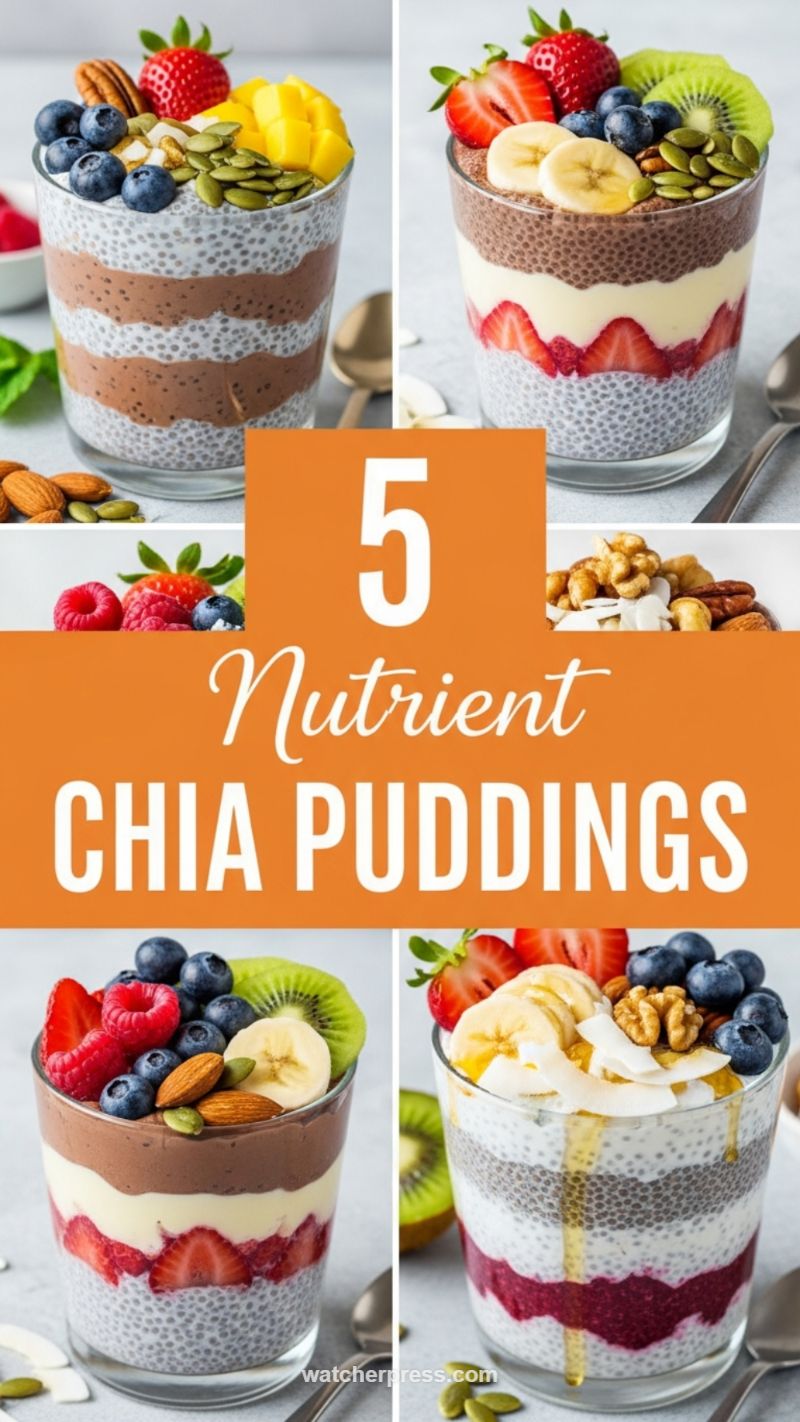 15. Fiber Powerhouse: Nutrient-Dense Chia Puddings