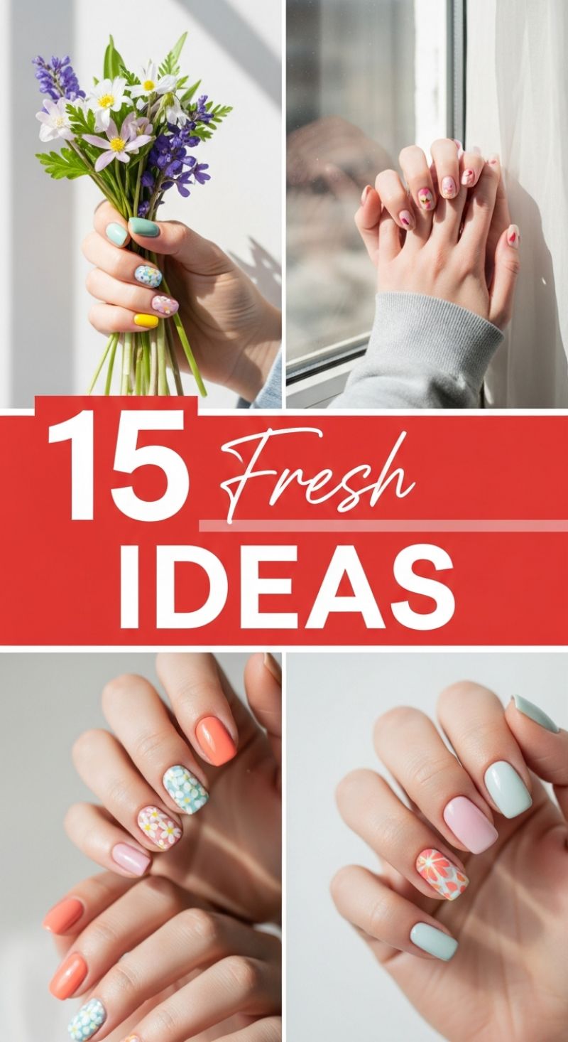 15 Fresh Ideas: Pastel Florals and Sunny Springtime Nail Art