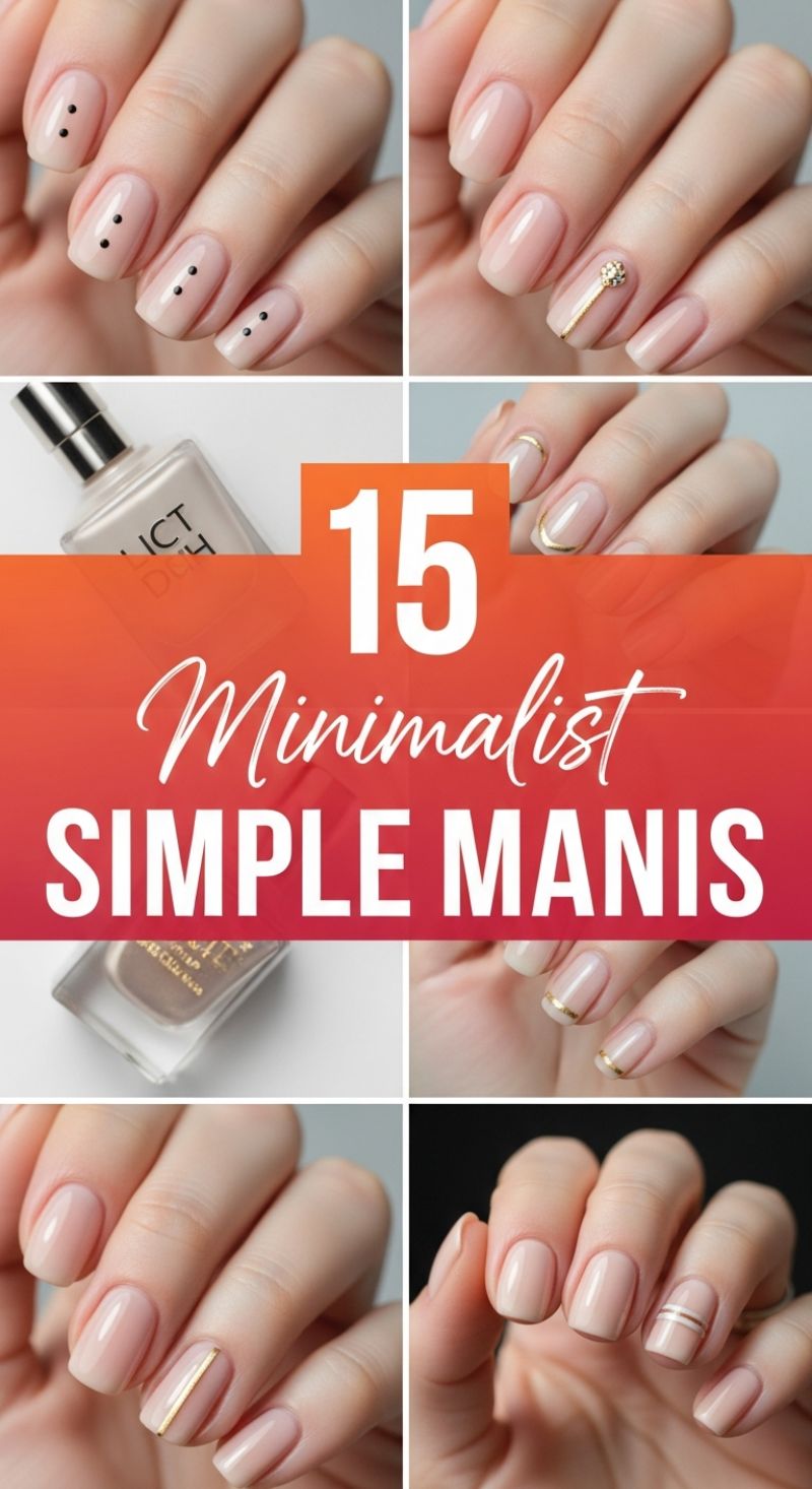 The Ultimate Seasonal Nail Guide: 100+ Must-Try Spring and Summer Manicure Designs 15 Minimalist Simple Manis
