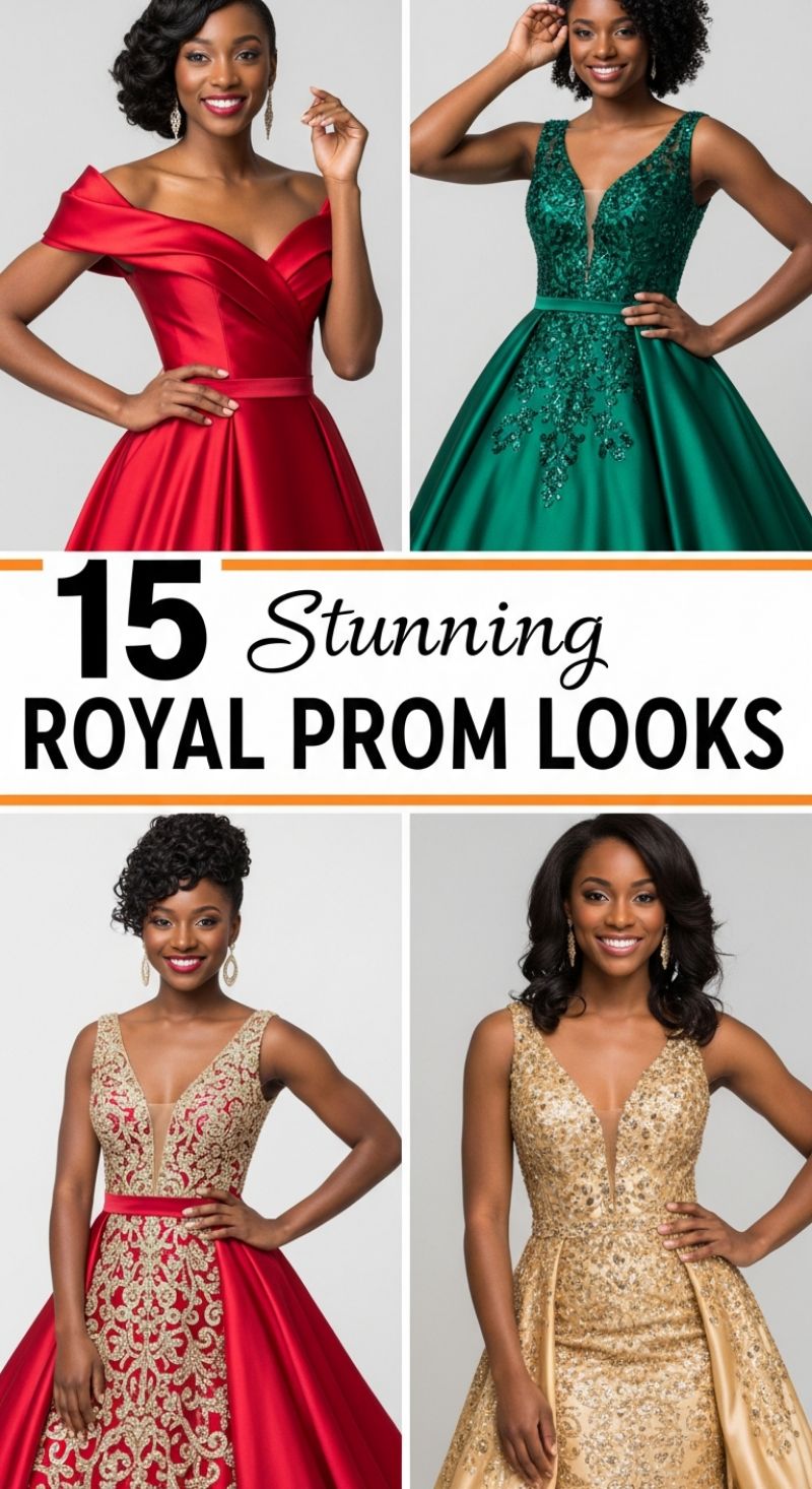 15 Stunning ROYAL PROM LOOKS