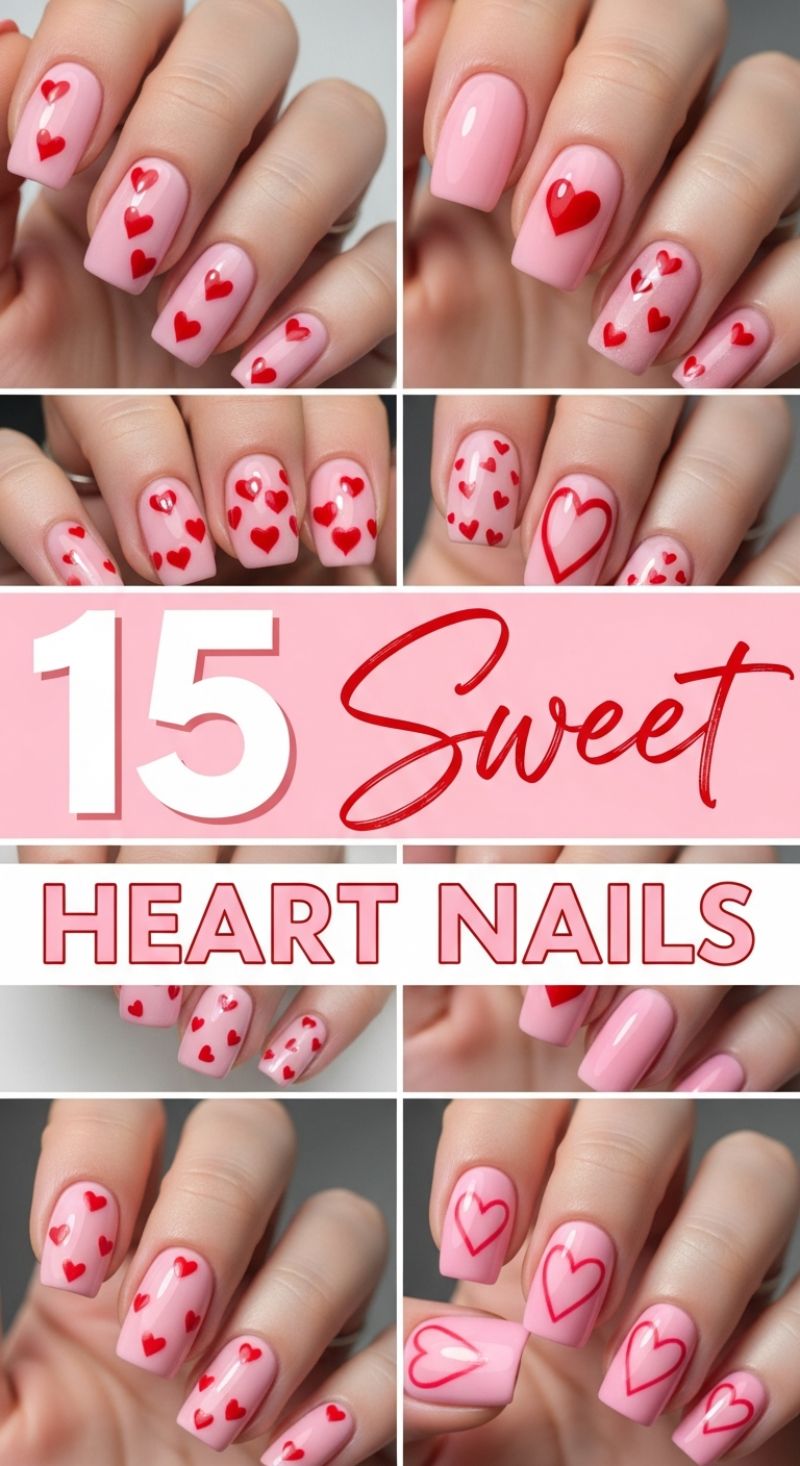 15 Sweet Heart Nails
