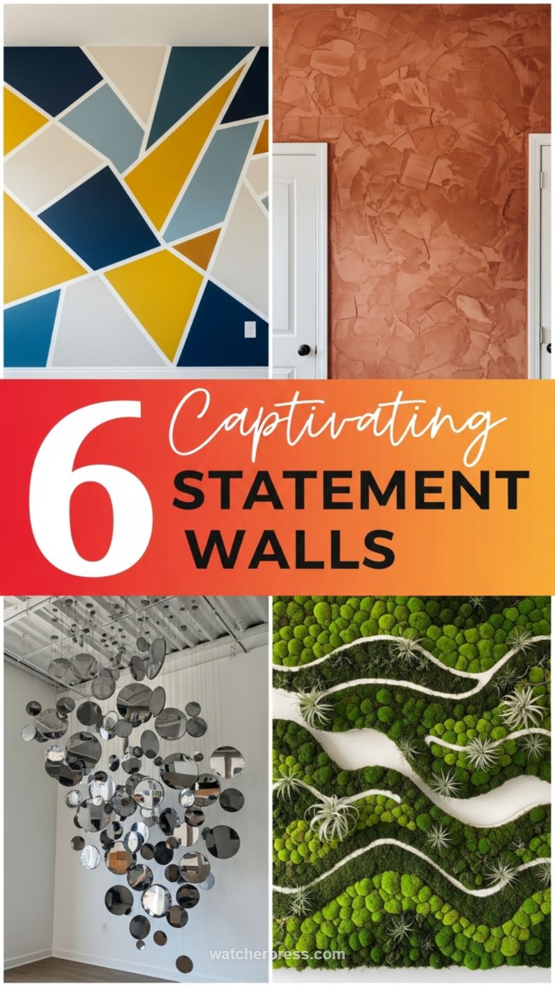 16. Captivating Statement Walls: Texture and Biophilic Design