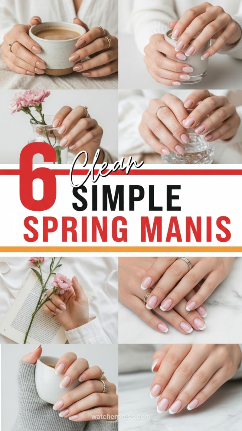 16. Clean, Simple French Manicures