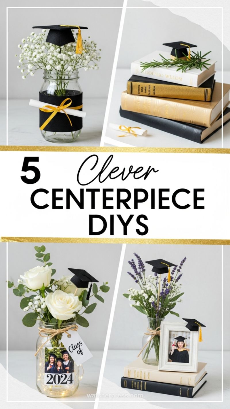 16. Clever Graduation Centerpiece DIYs (Image 16)