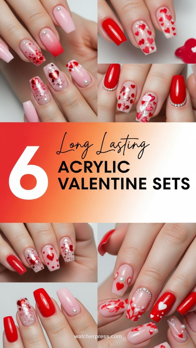 16. Long-Lasting Acrylic Valentine Sets