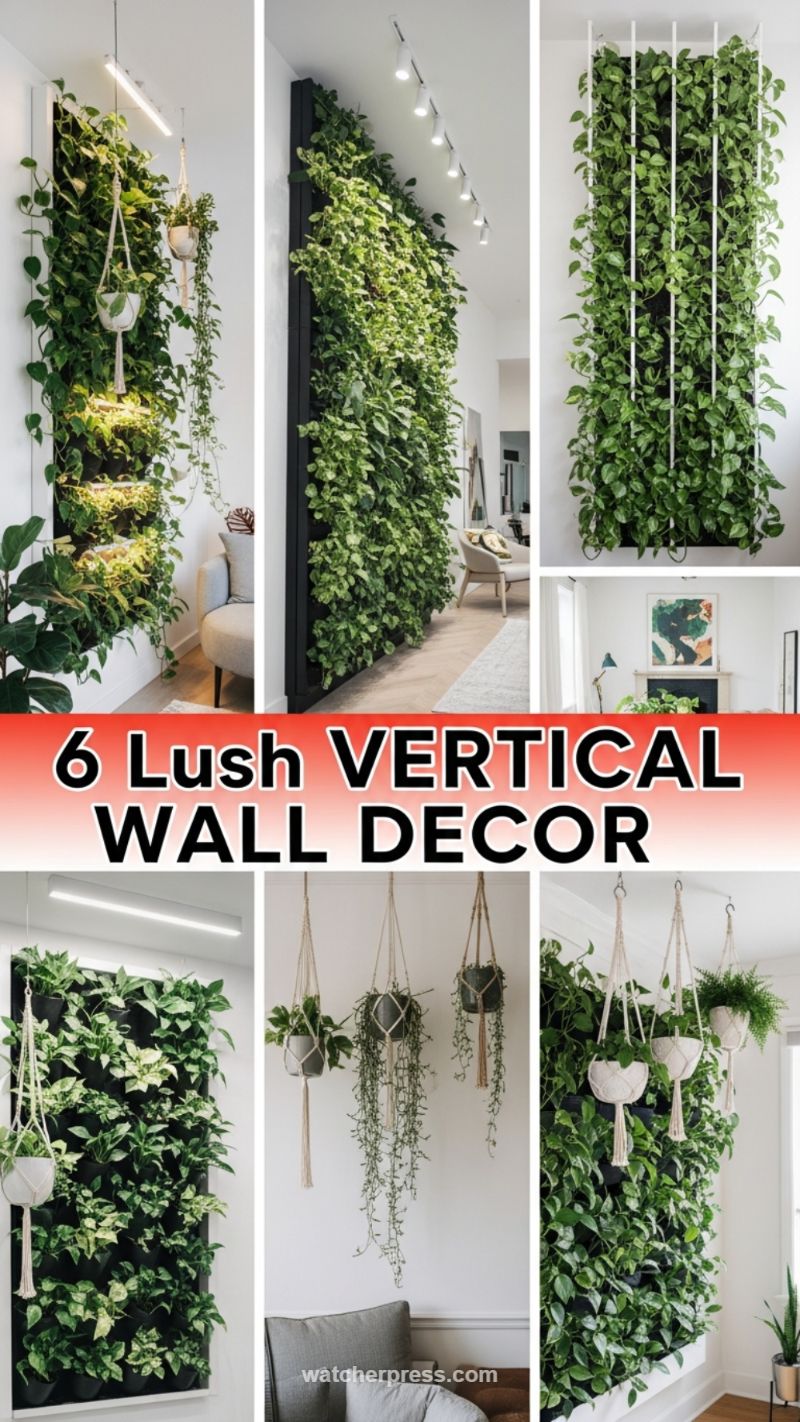 16. Lush Vertical Wall Decor