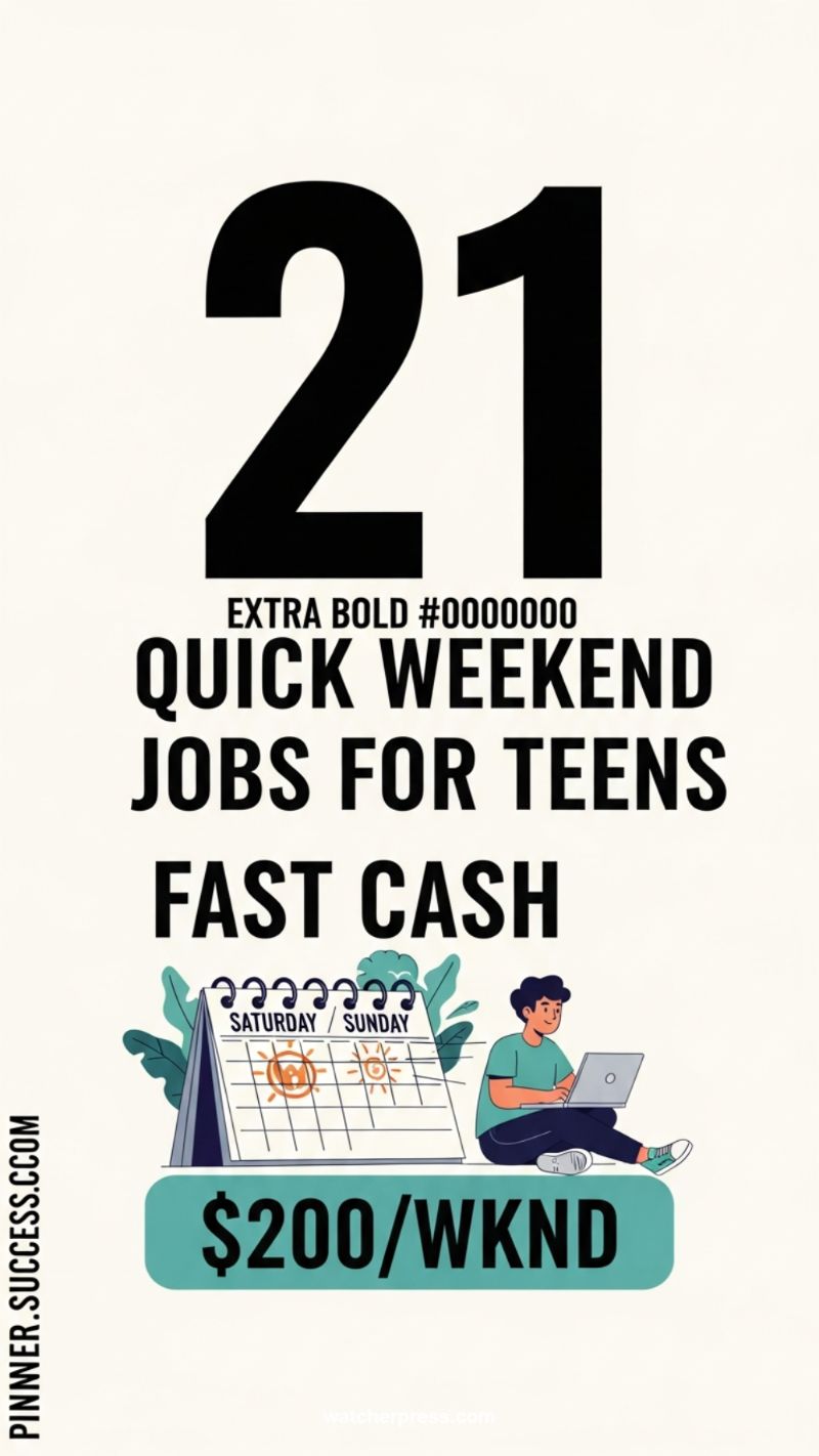 The 21 Quick Weekend Gigs That Pay Teens $200+ (Start Earning Fast Cash Today) 16. Maximizing Earnings with Quick Weekend Task Completion
