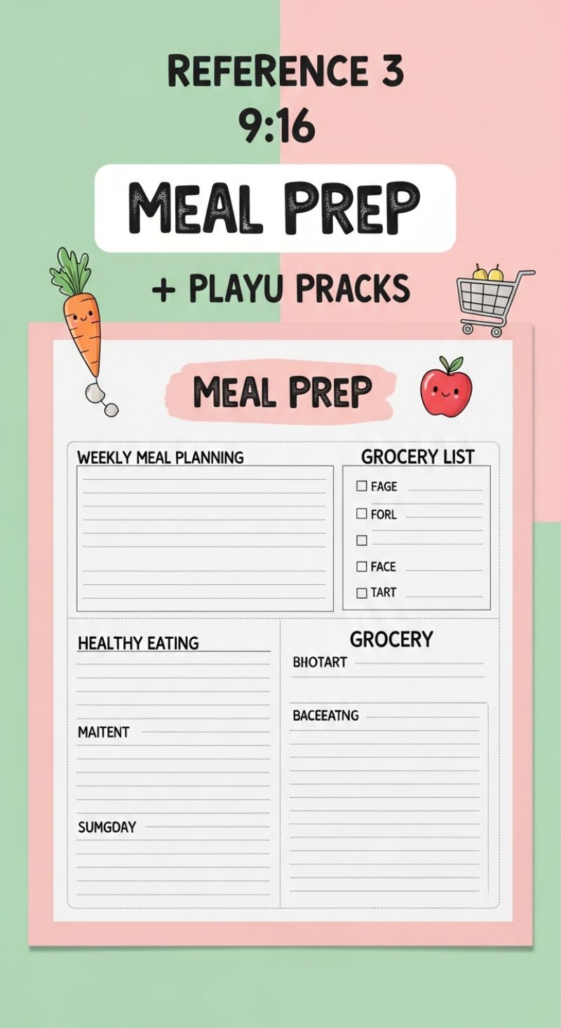 16. Simplify Your Nutrition with a Meal Prep Planner