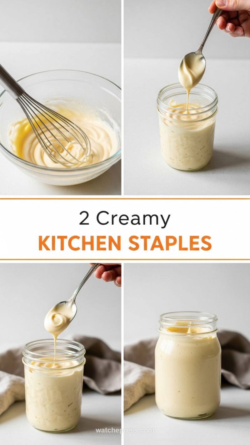 17. Homemade 5-Minute Creamy Kitchen Staples