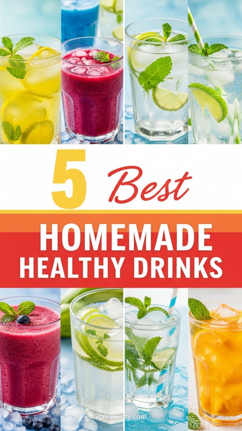 17. Hydration Heroes: 5 Best Homemade Healthy Drinks