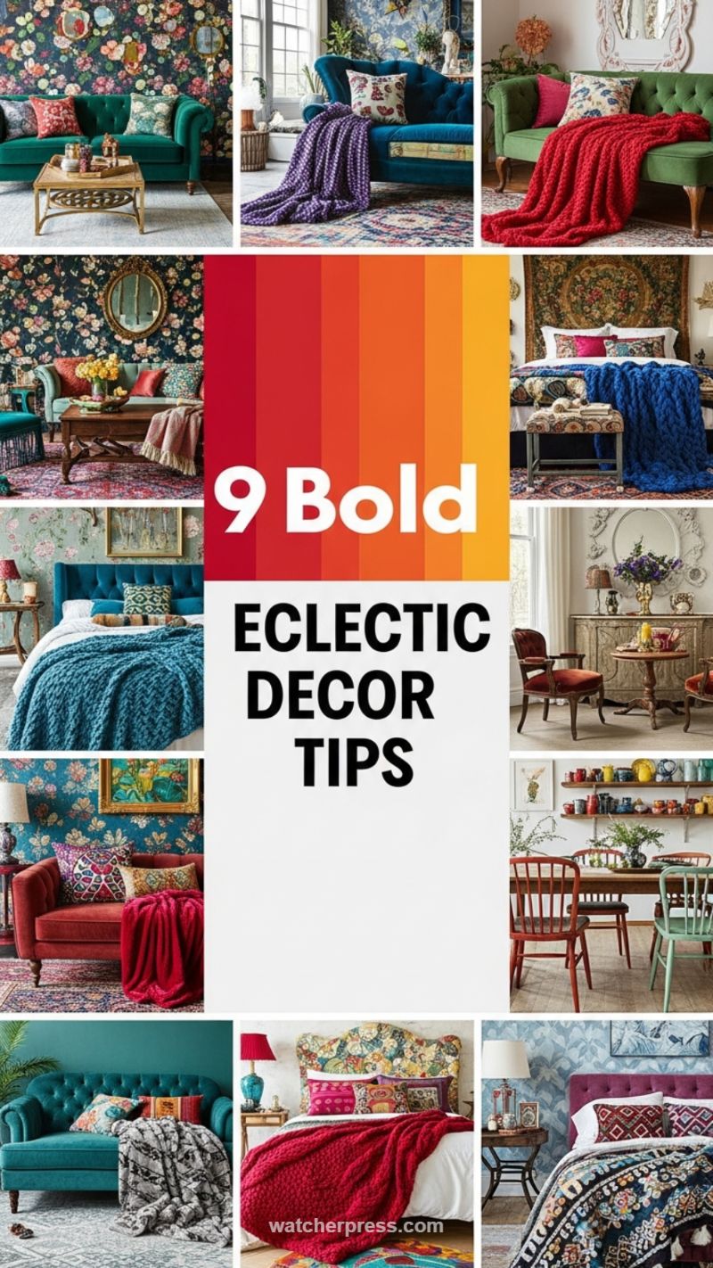 17. Layering Pattern and Color (Bold Eclectic Decor Tips)