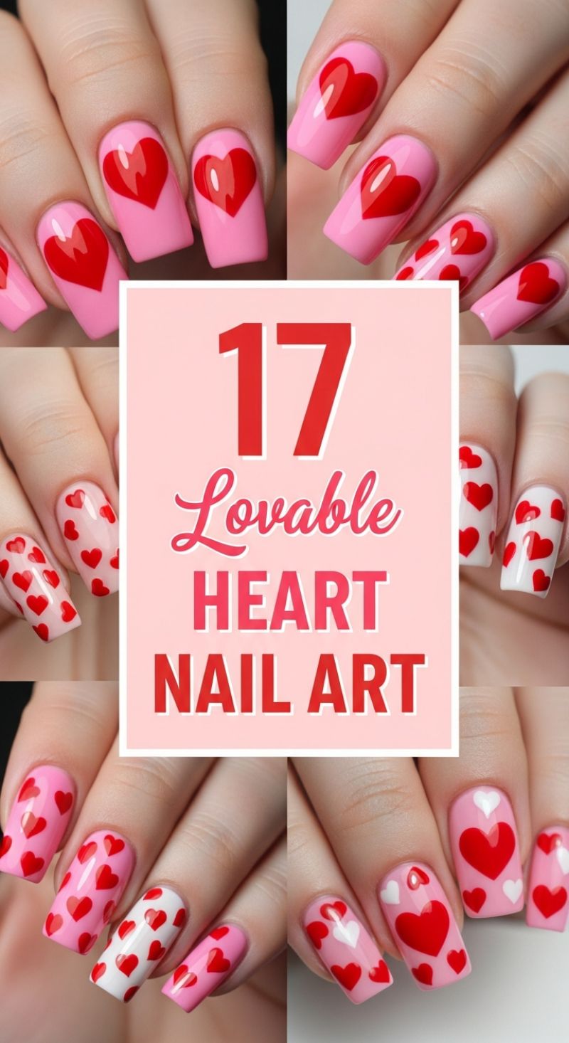 17 Lovable Heart Nail Art Designs