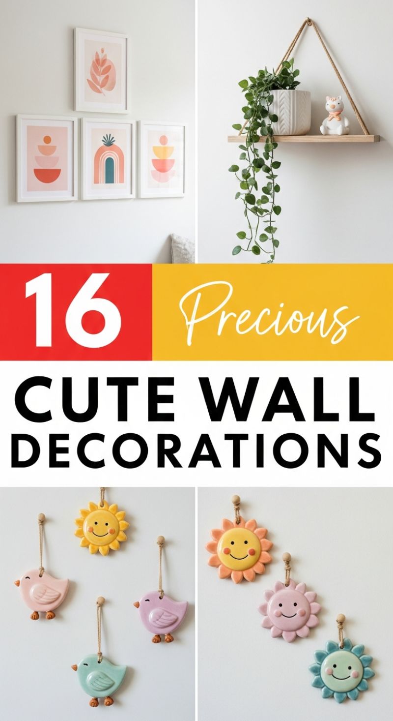 17. Minimalist Prints and Floating Shelves