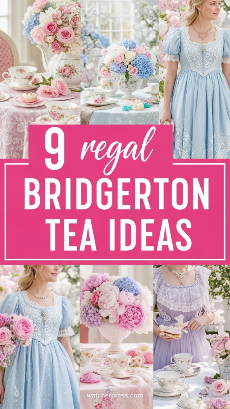17. Regal Bridgerton Tea Party Concepts