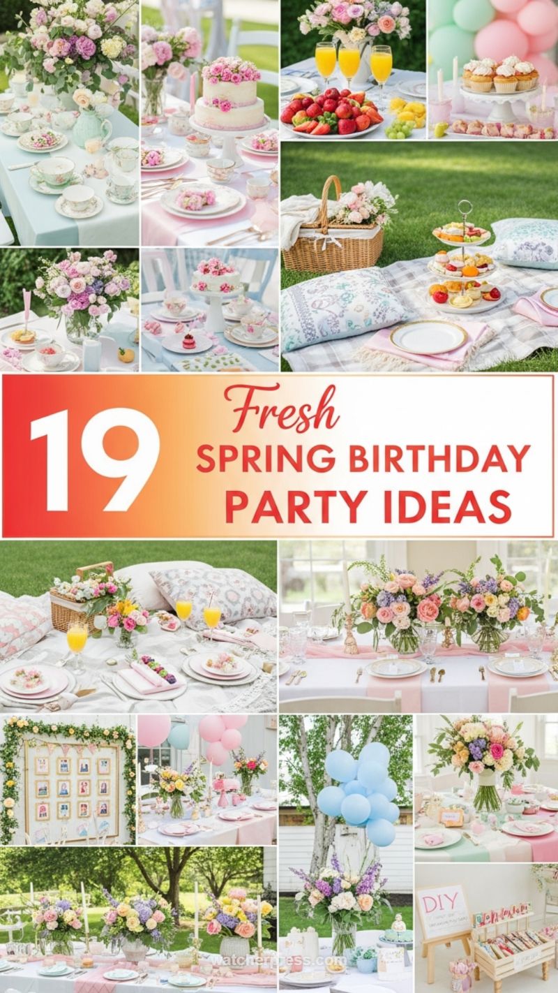17. Seasonal Refresh: 19 Fresh Spring Birthday Party Ideas
