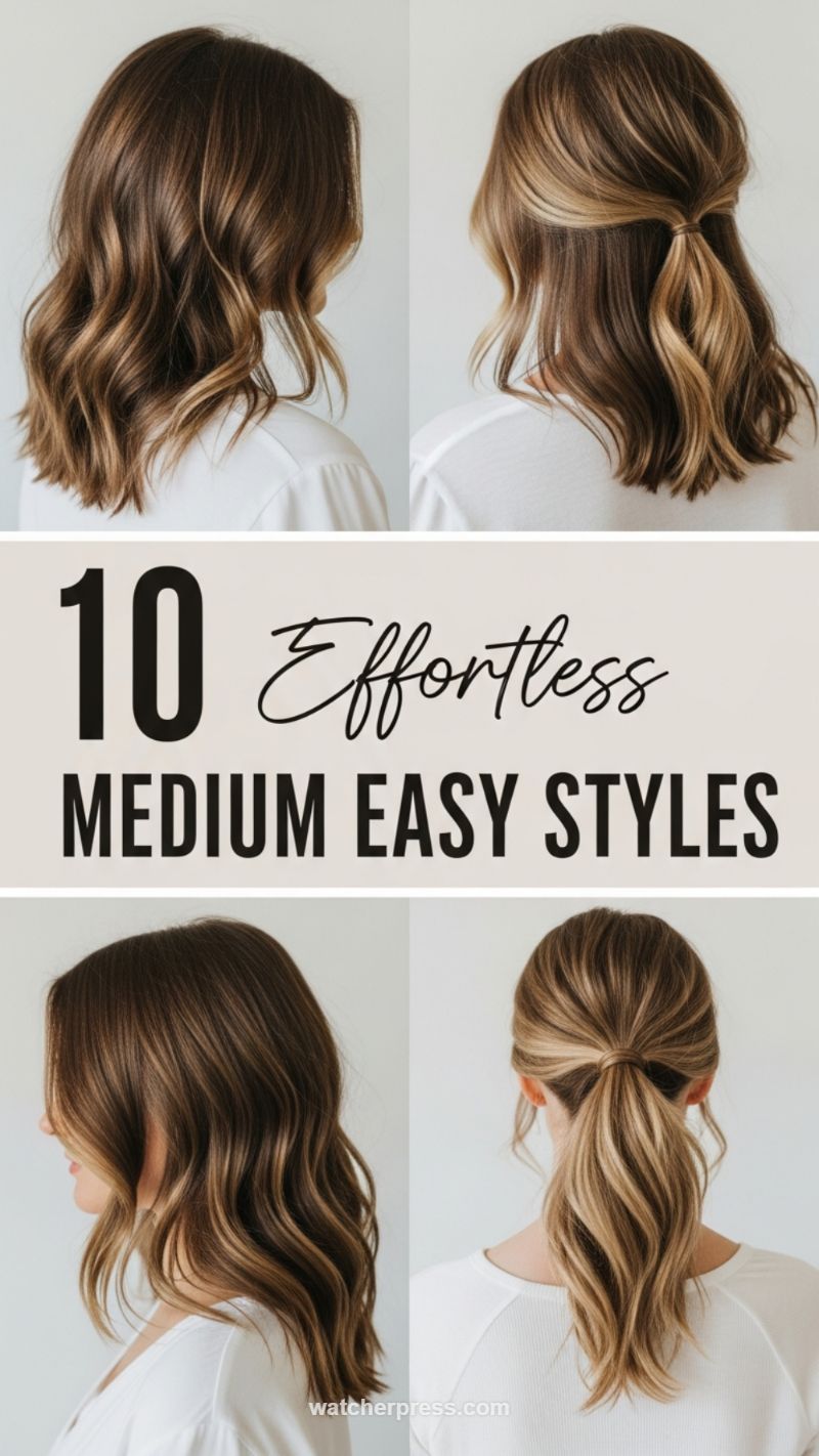 18. Effortless Medium Easy Styles (10 Effortless Medium Styles)