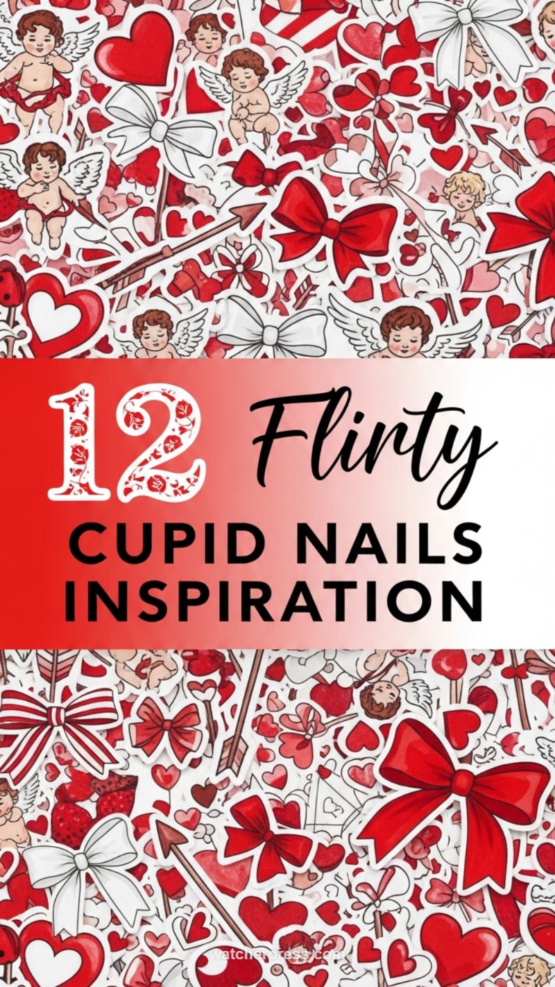 18. Flirty Cupid Nail Art Concepts