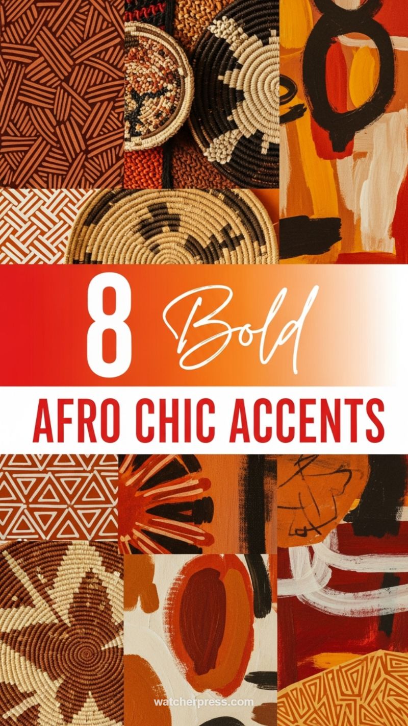 19. Bold Geometric Patterns and Afro Chic Baskets
