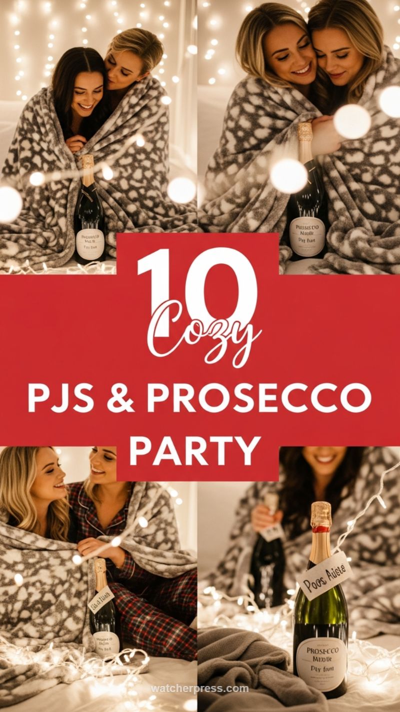 19. Cozy Blanket & Fairy Light Setup for PJ Parties