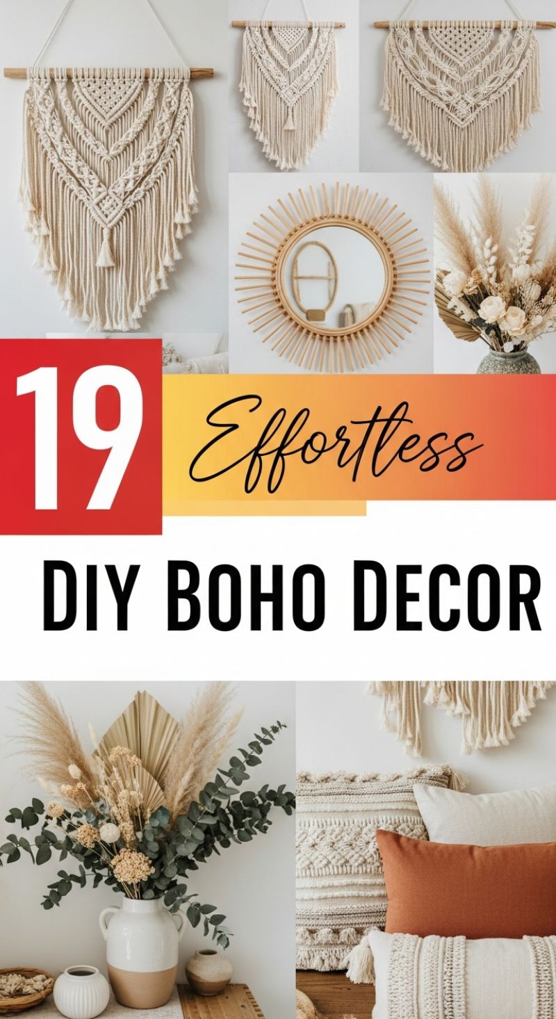 19 Effortless DIY Boho Decor