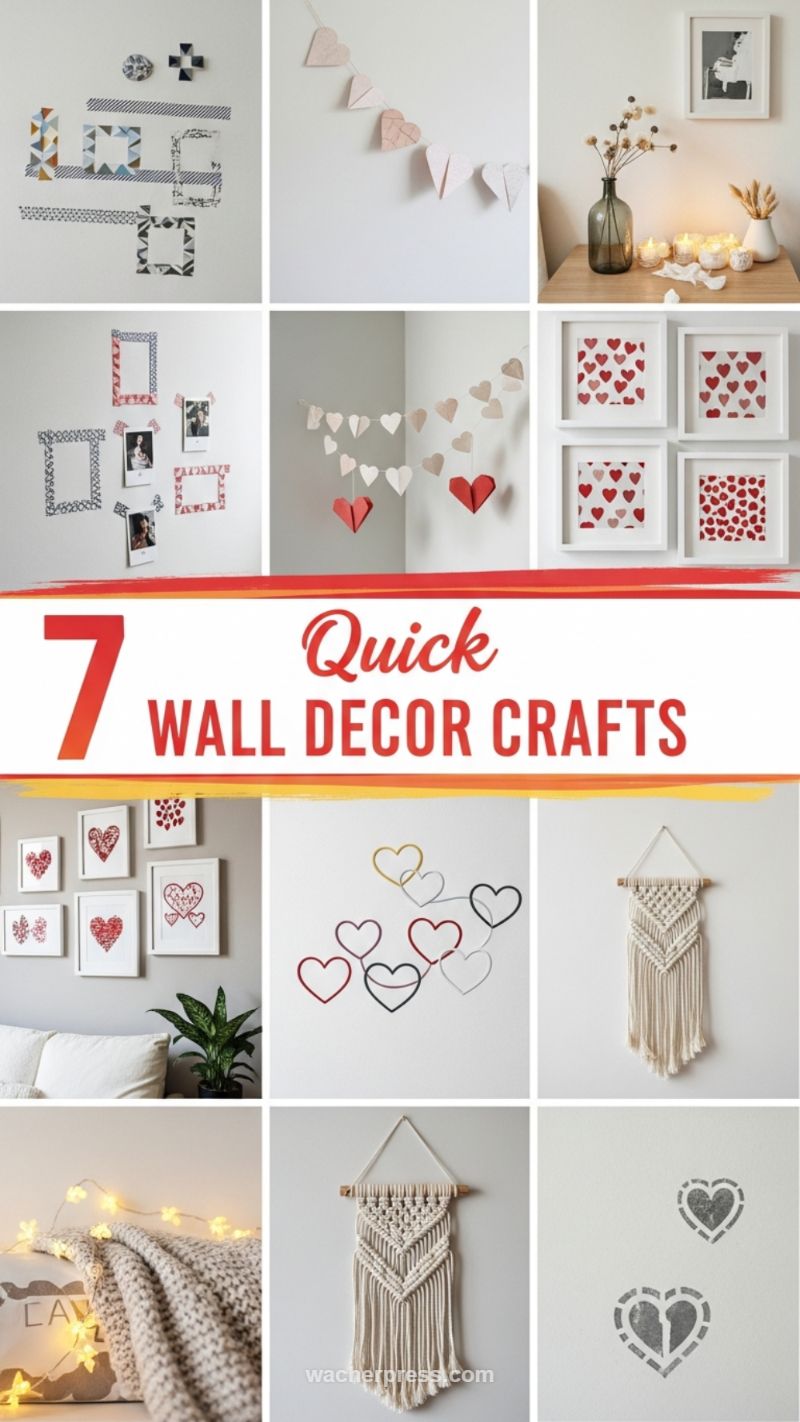 19. Quick, Temporary Wall Decor Crafts