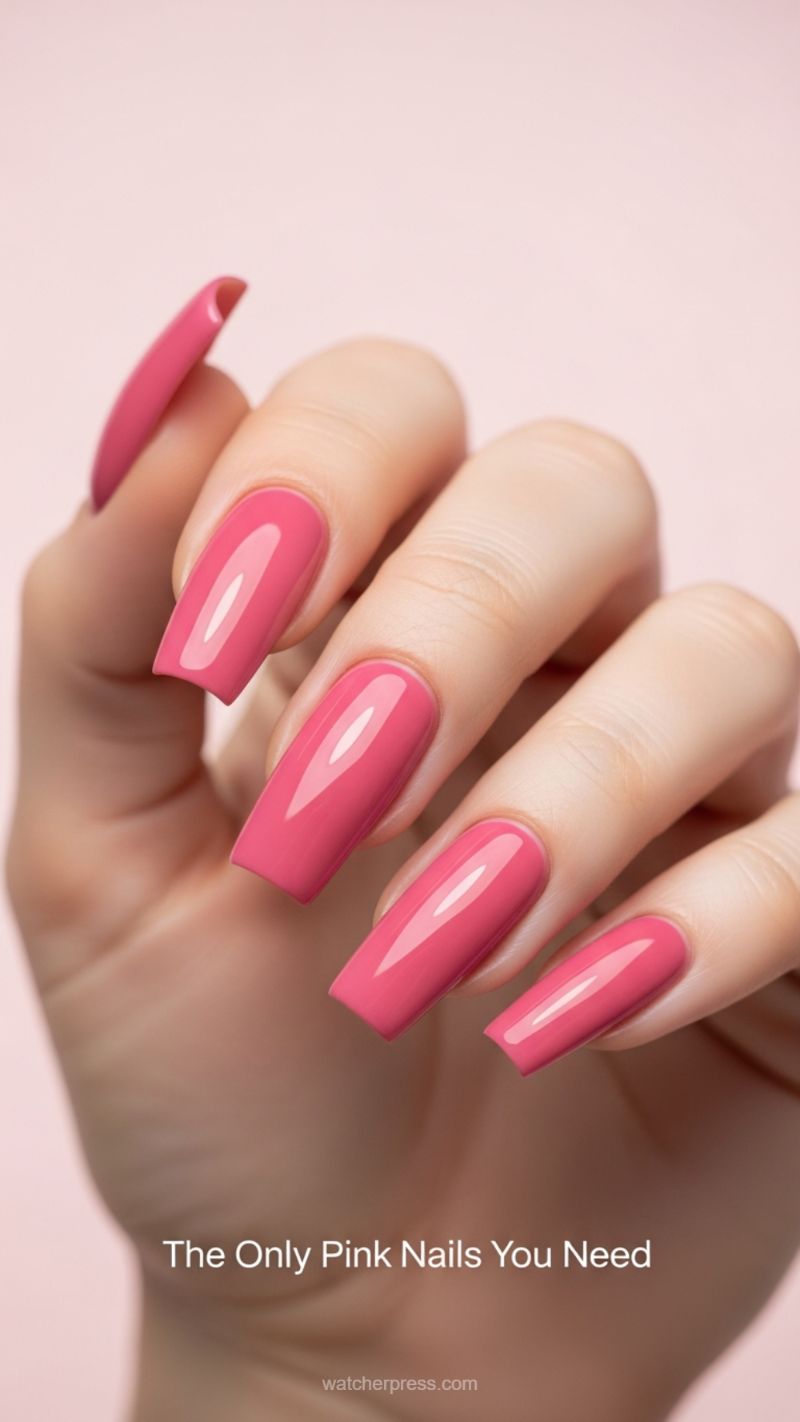 19. The Ultimate High-Gloss Statement Pink