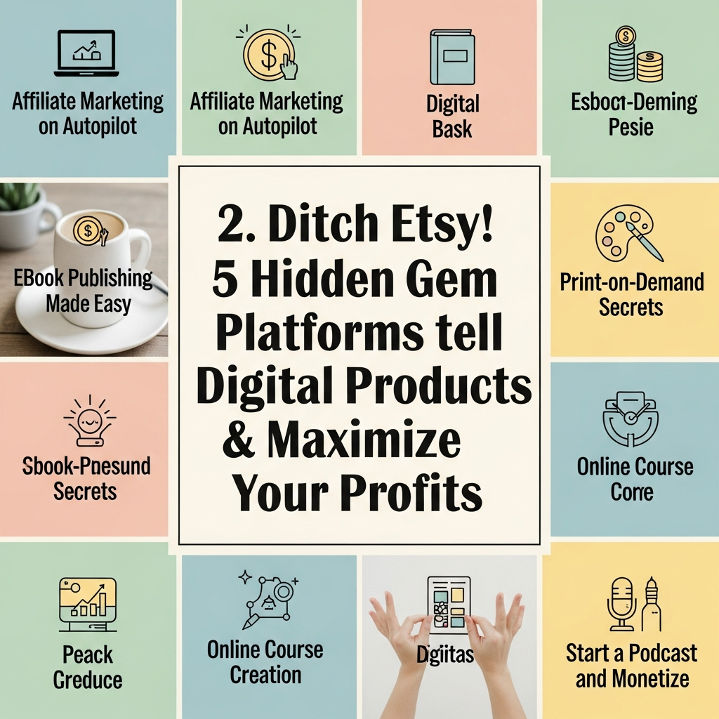 2. Ditch Etsy! 5 Hidden Gem Platforms to Sell Digital Products & Maximize Your Profits