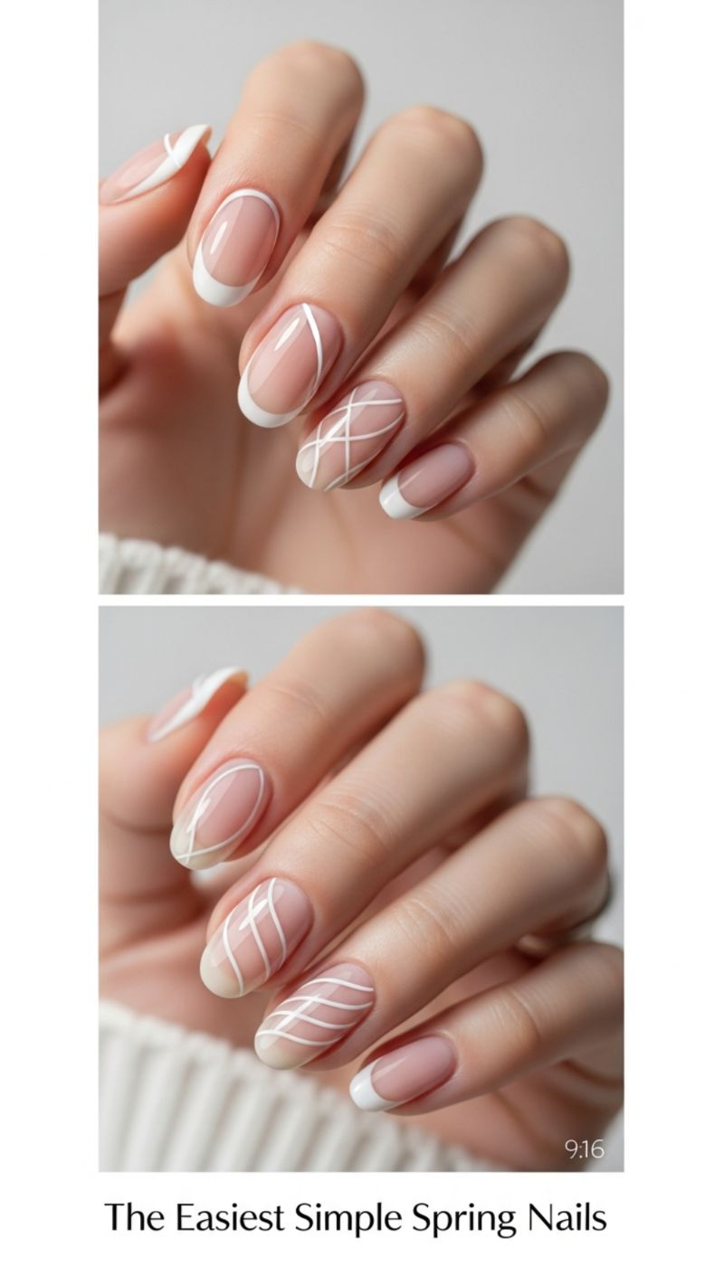 2. Effortless Lattice and French Tips