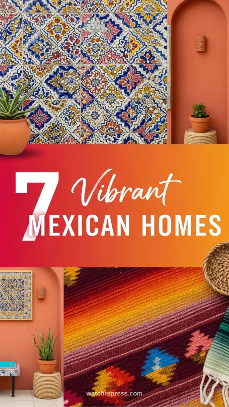 2. High-Impact Tiled Accent Walls (Vibrant Mexican Homes)