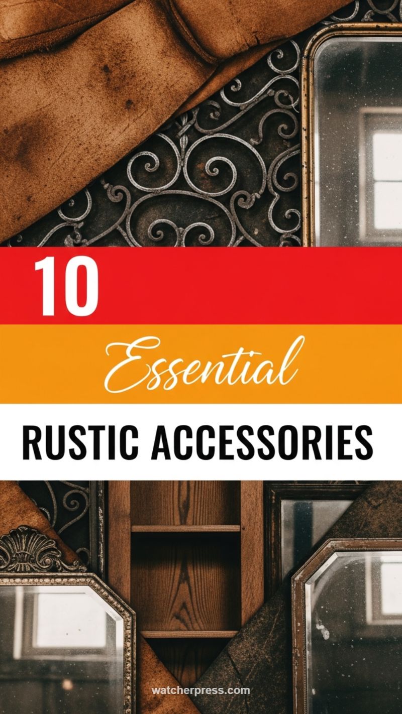 2. Rustic Mirrors with Detailed Frames