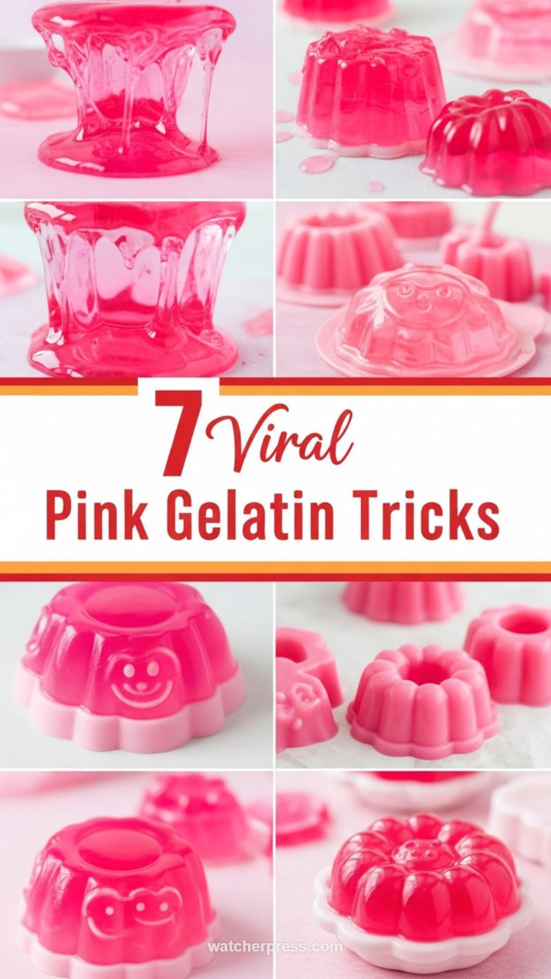 2. Viral Pink Gelatin Tricks