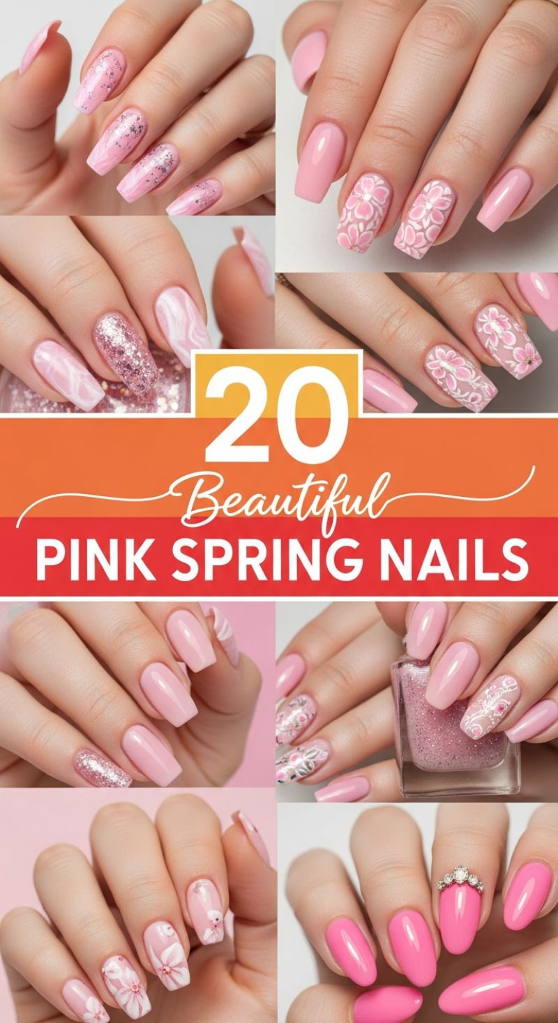 20 Beautiful PINK SPRING NAILS
