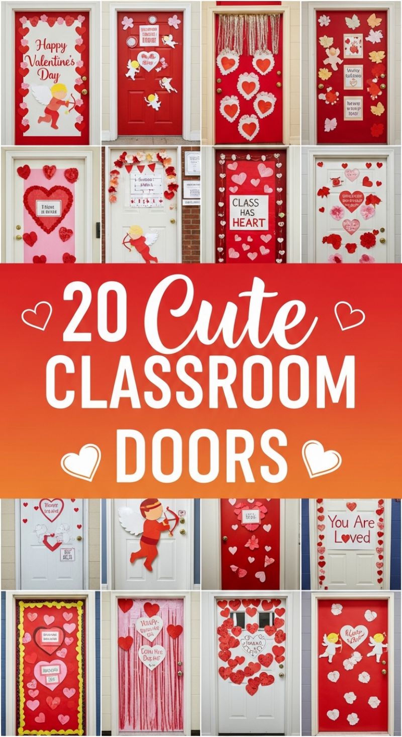 20 Cute Classroom Doors: DIY Valentine's Day Decor