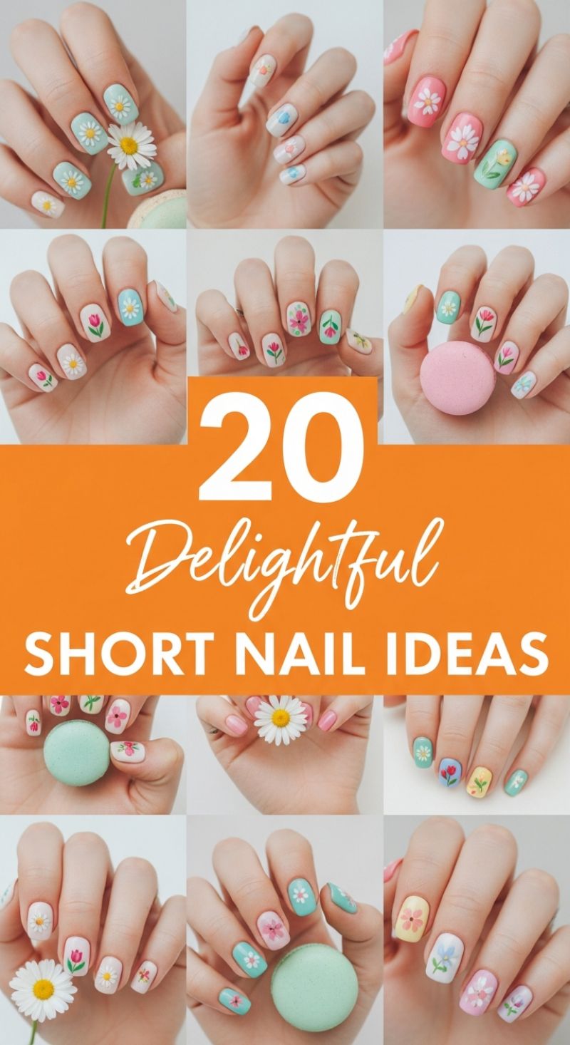 20 Delightful Short Nail Ideas