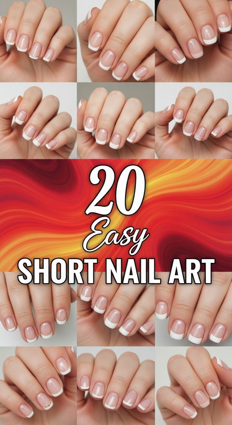 20 Easy Short Nail Art Ideas: Mastering the Classic French Manicure