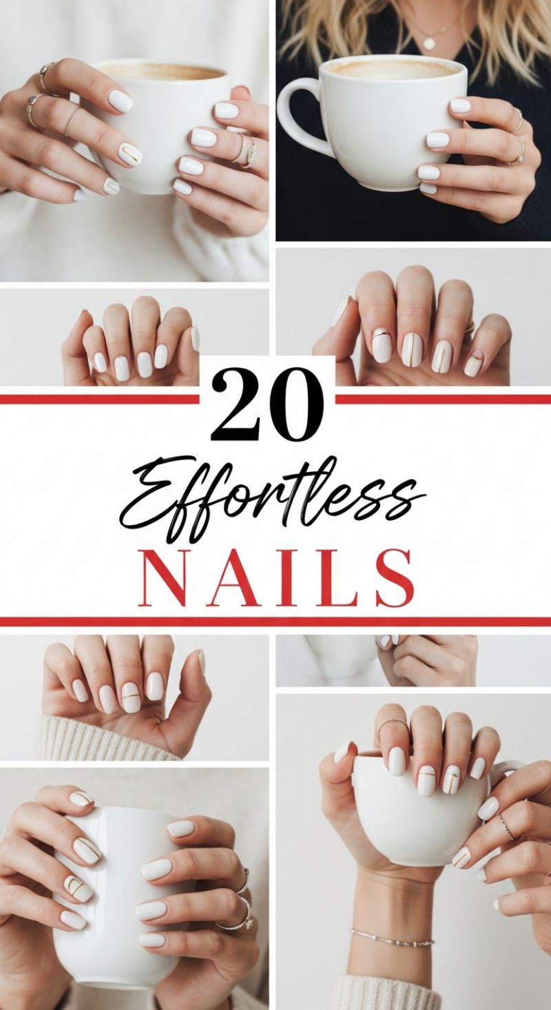 20 Effortless Nails: Mastering the Minimalist Gold Accents