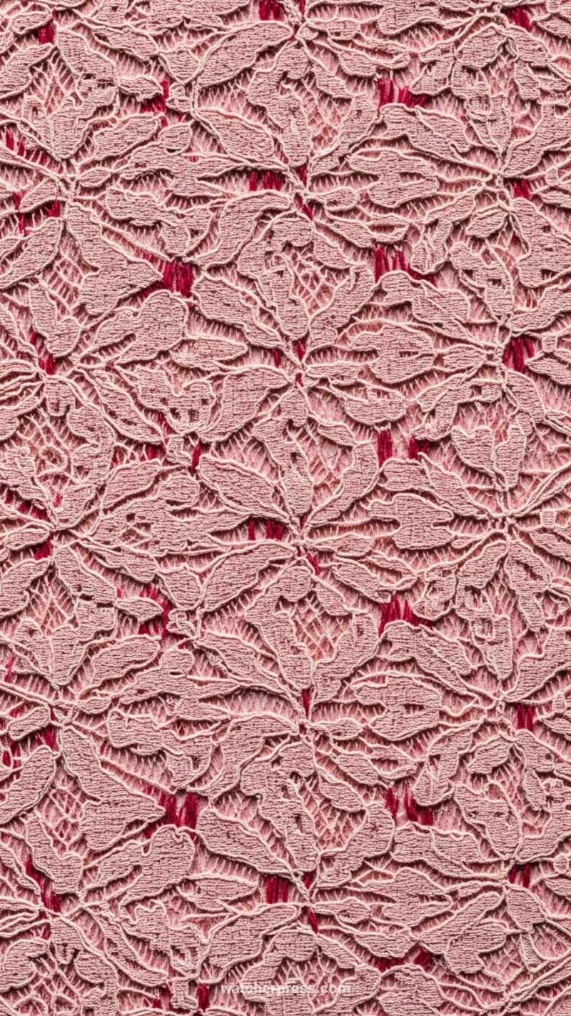 20. Intricate Dusty Rose Lace