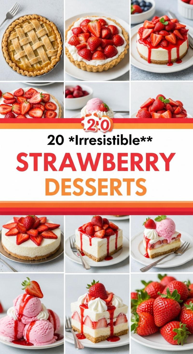 20 Irresistible Strawberry Desserts